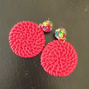 Jcrew raffia earings